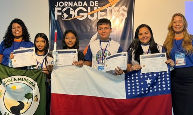 Estudantes do Tupé planejam compartilhar conhecimentos após jornada de foguetes