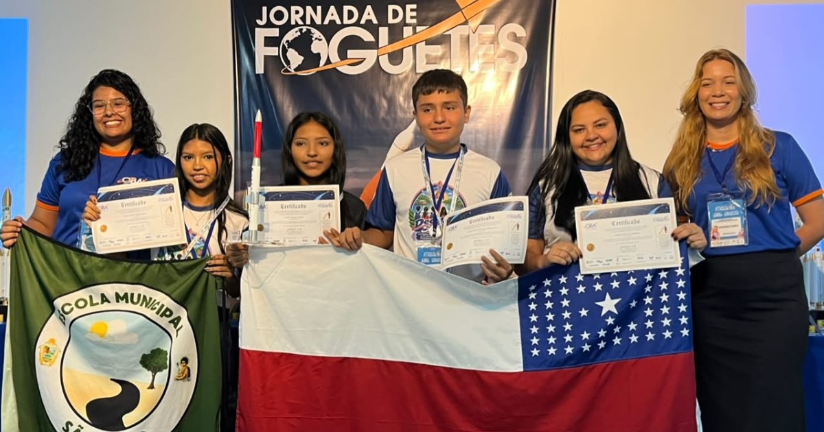 Estudantes do Tupé planejam compartilhar conhecimentos após jornada de foguetes