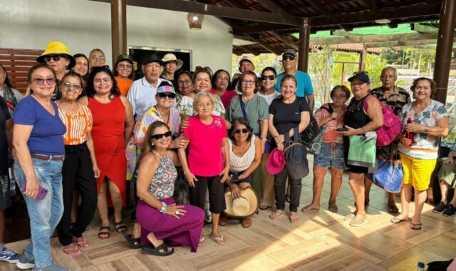 No km 11 da BR-174, servidores da Aleam participam de manhã de lazer