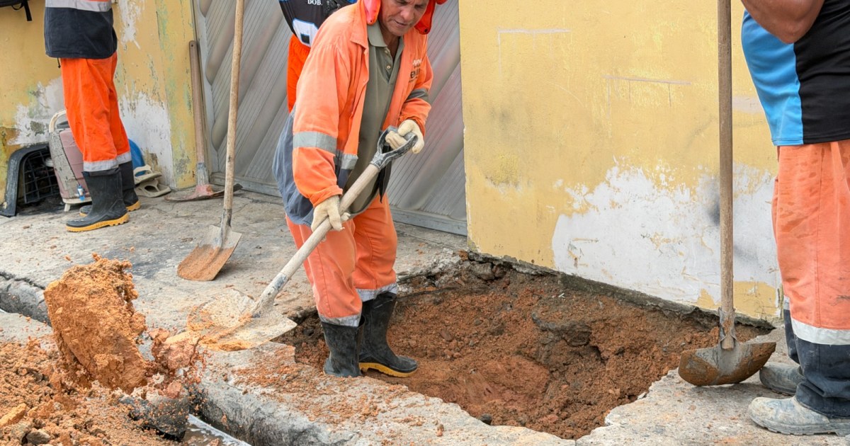 Pedido da comunidade leva Seminf a intervir em drenagem subterrânea no Coroado