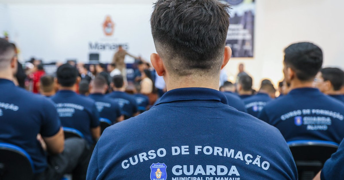 Curso de formação da Guarda Municipal de Manaus recebe 200 convocados para a sexta etapa do concurso